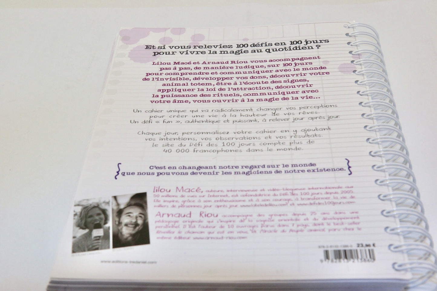 PACK Cahier d'exercices du Défi des 100 jours pour VIVRE LA MAGIE AU QUOTIDIEN + Carnet de notes