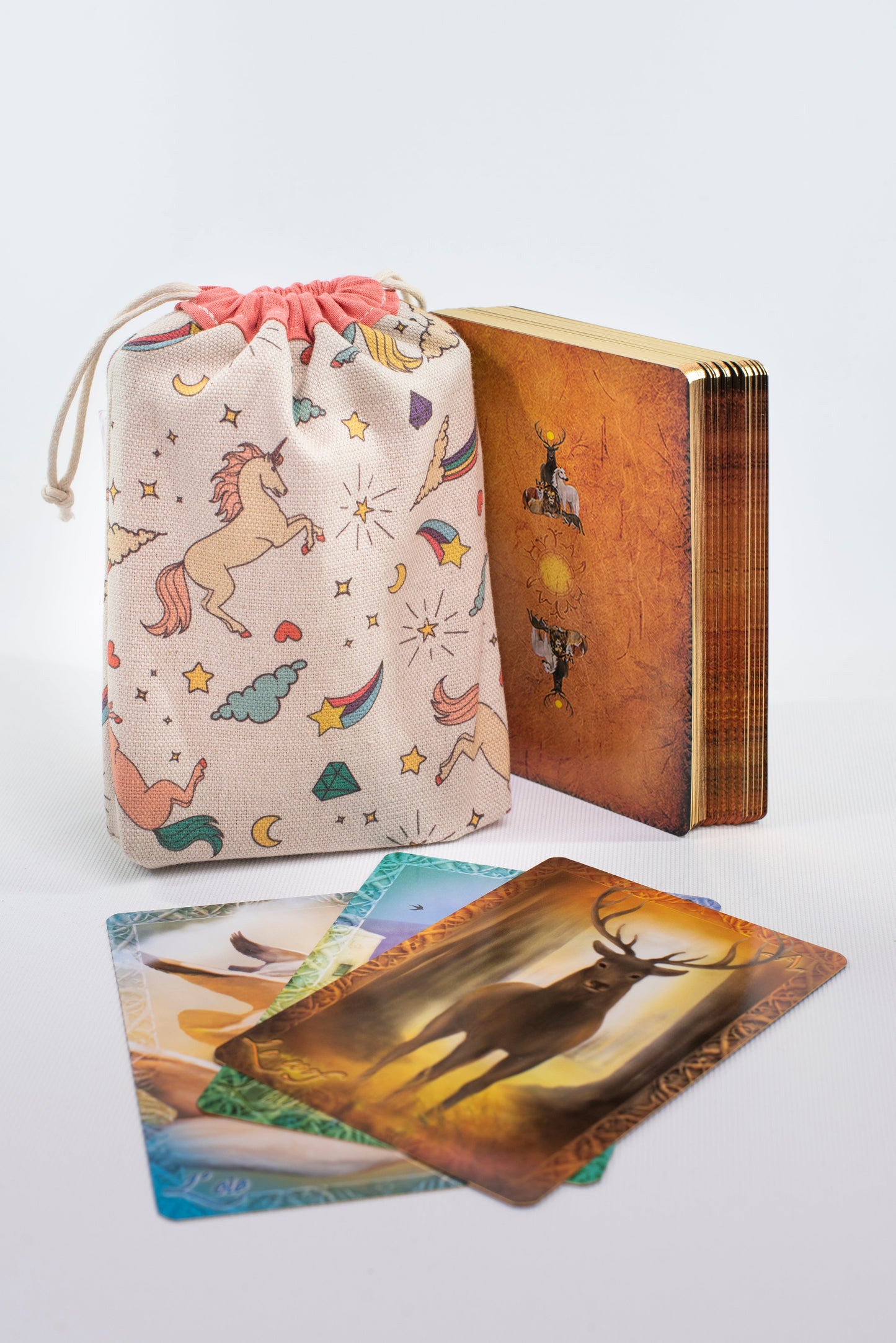 Pochette "ARC-EN-CIEL" pour cartes (2 tailles)