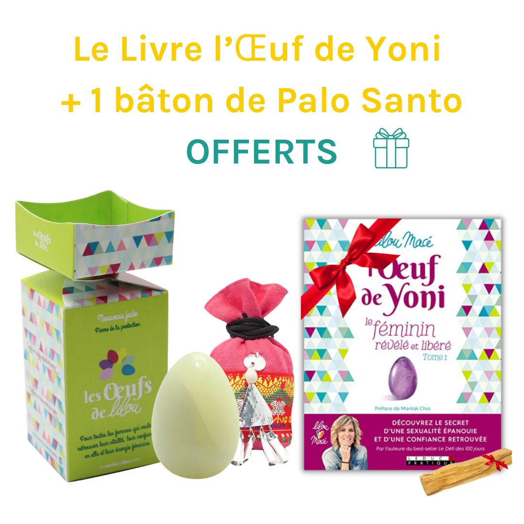 Kit complet Œuf de Yoni Nouveau jade MOYEN PERCÉ : Puissance et Équilibre pour les Jeunes Femmes 🎁Offre spéciale