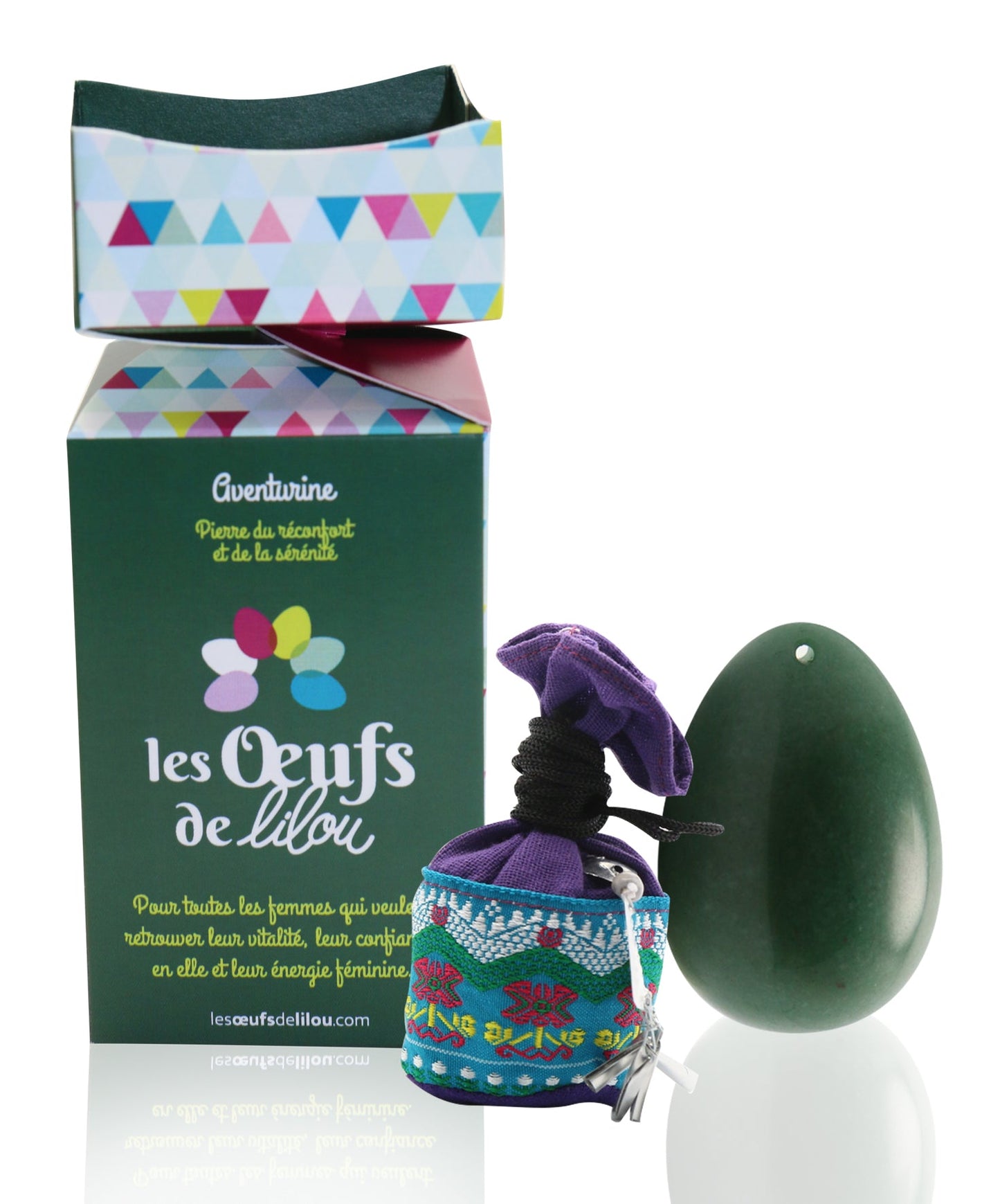 Kit complet Œuf de Yoni Aventurine GRAND PERCÉ, pour les Mamans en Quête d’Équilibre 🎁Offre spéciale