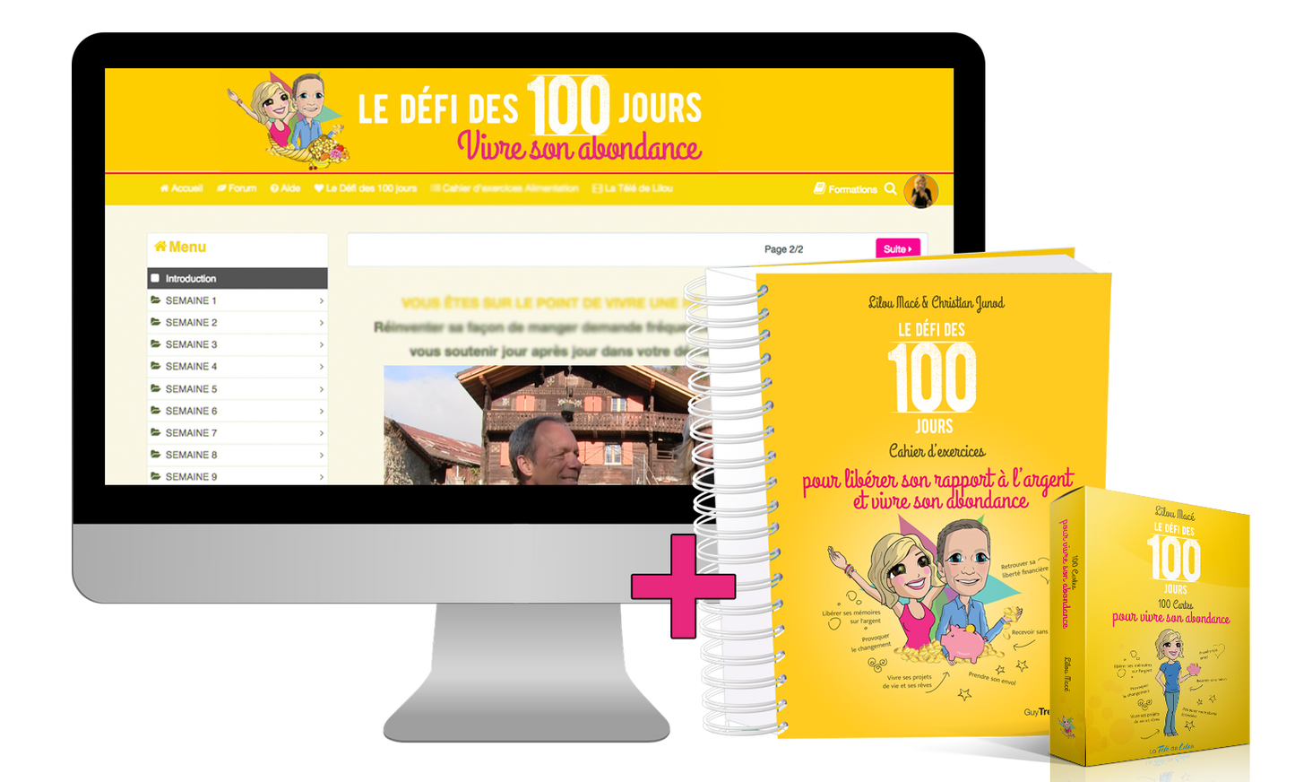 PACK COACHING, CAHIER ET CARTES ARGENT ET ABONDANCE de Lilou Macé et Christian Junod