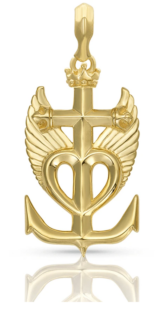 MARIE MADELEINE | Pendentif croix de Camargue en VERMEIL | LE CODE SOPHIA