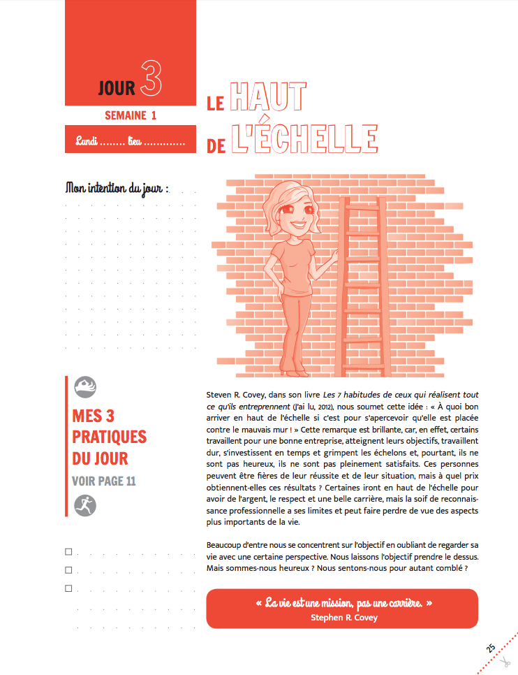 PACK Cahier d'exercices du Défi des 100 jours pour TROUVER SA MISSION DE VIE  + Carnet de notes + 100 cartes Arc-en-ciel