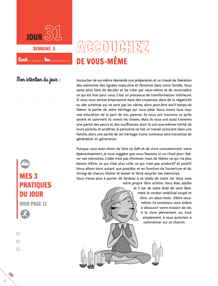 PACK Cahier d'exercices du Défi des 100 jours pour TROUVER SA MISSION DE VIE  + Carnet de notes + 100 cartes Arc-en-ciel