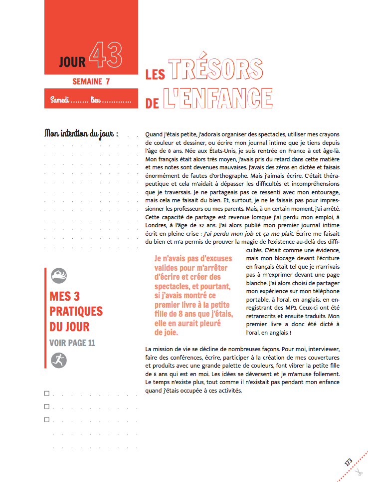 PACK Cahier d'exercices du Défi des 100 jours pour TROUVER SA MISSION DE VIE  + Carnet de notes + 100 cartes Arc-en-ciel