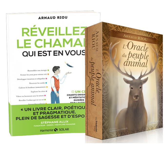 PACK "L'Oracle du peuple animal" et le livre "Réveillez le chaman qui est en vous"