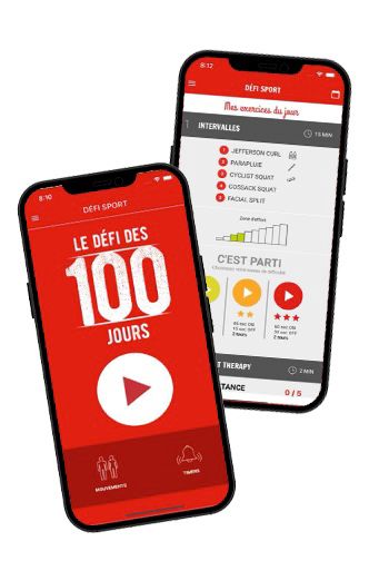 Application du Défi des 100 jours POUR MUSCLER SON CORPS ET SON CERVEAU  de Lilou Macé et David Bouih