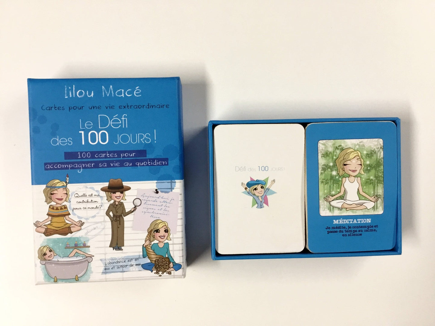 PACK Cahier d'exercices du Défi des 100 jours VIE EXTRAORDINAIRE  + 100 cartes d'INSPIRATION + POCHETTE CADEAU