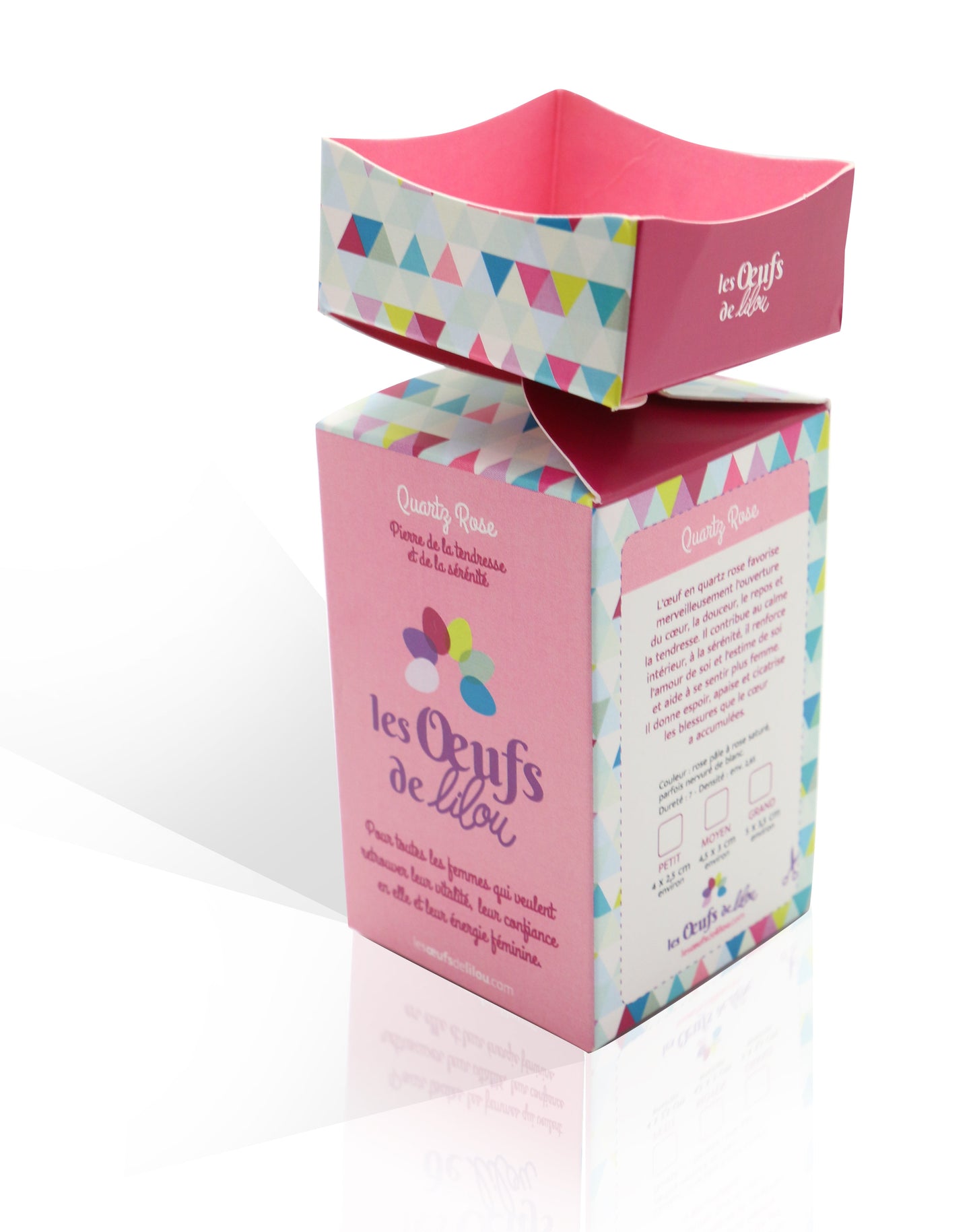 Kit complet Oeuf de Yoni Quartz Rose MOYEN NON PERCÉ, pierre de la douceur et amour de soi, Les Oeufs de Lilou